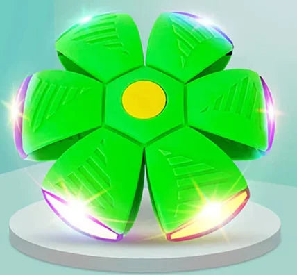 Pawelux Interactive Doggy Disc Ball - Safe, Bouncy Fetch Toy for Dogs
