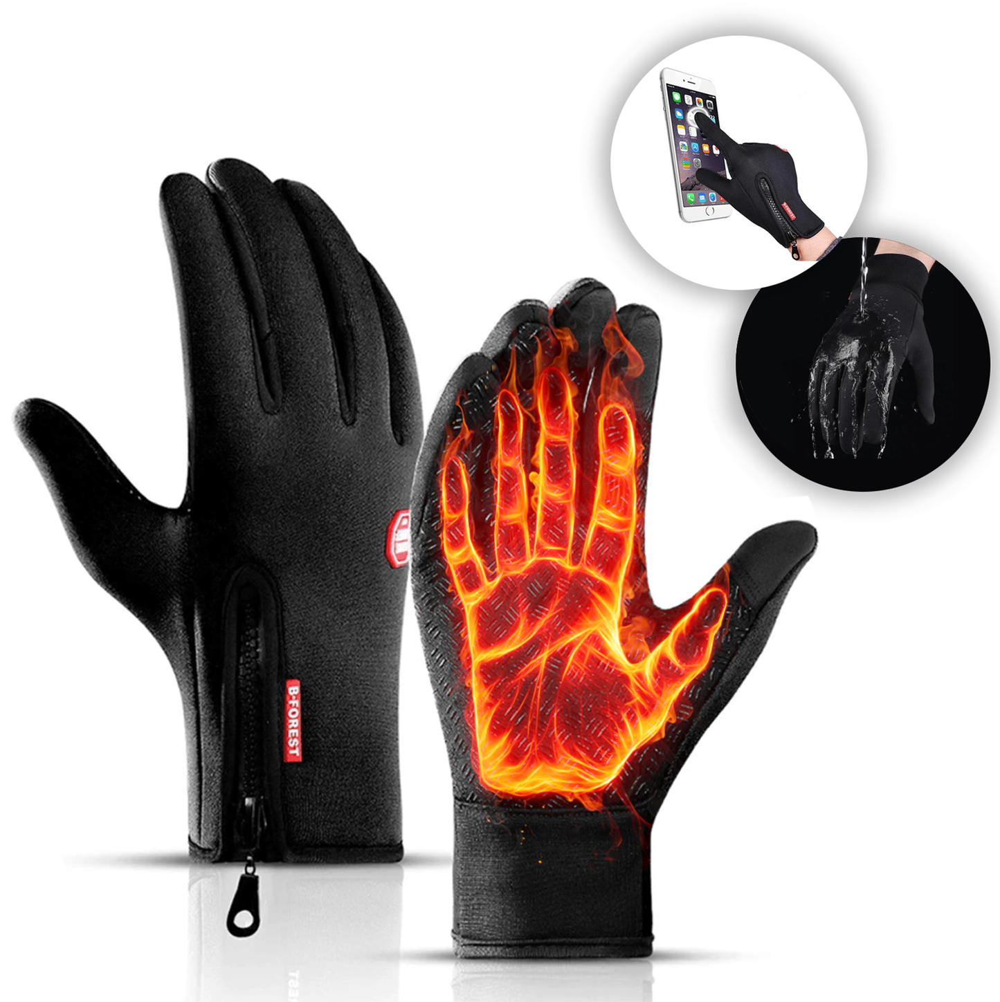 RoyaleGlow Thermal Gloves - Unisex Touch Screen Winter Gloves