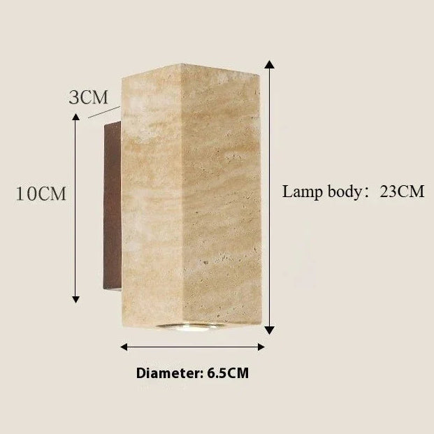 Tomoshibi Travertine Wall Lamp 11