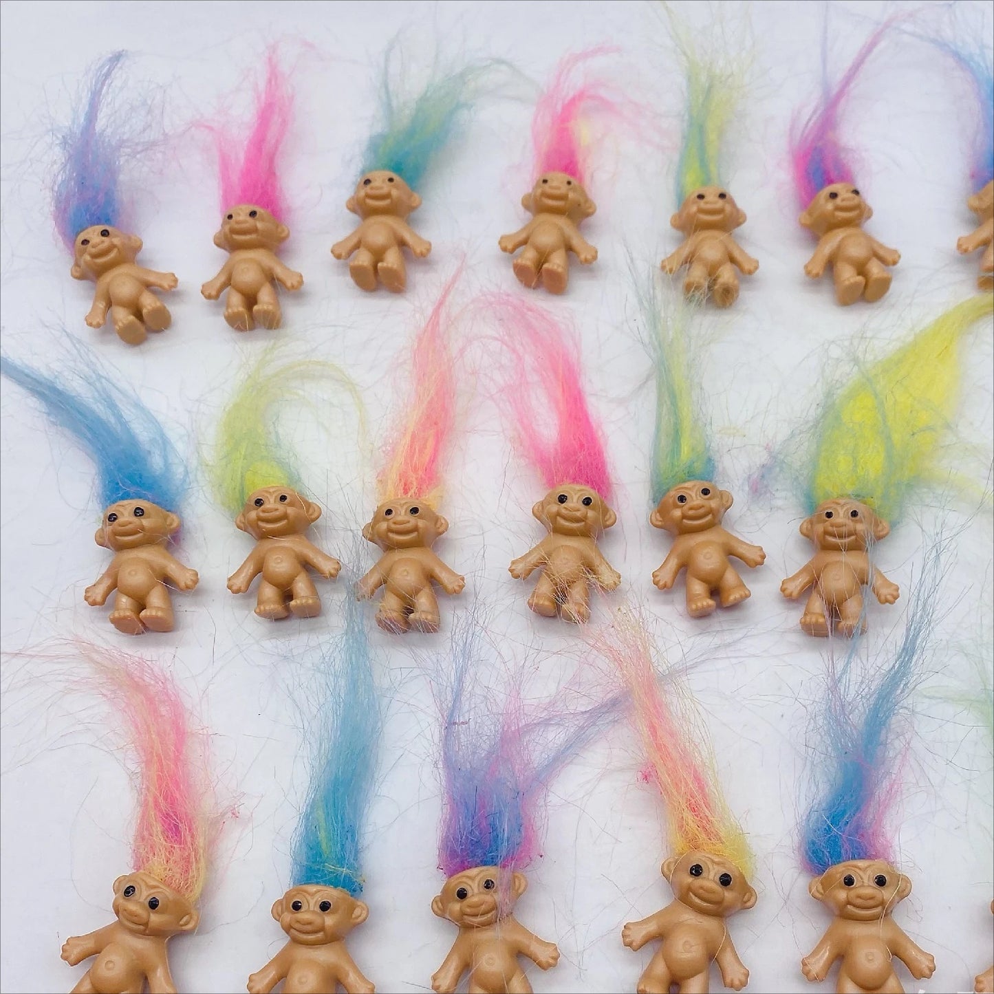 Troll Dolls, Vintage Trolls Lucky Doll Figures, Chromatic Adorable Cute Little Guys Collection, Party Favors,Christmas,Halloween 3