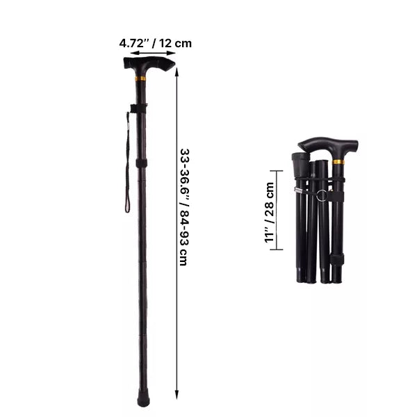 Royaleva Foldable Walking Stick - Lightweight & Adjustable