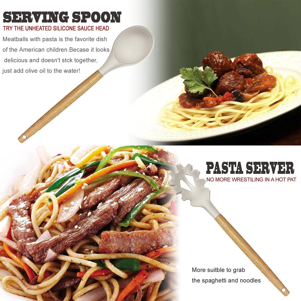 Ultimate Kitchen Utensils Set- 35 Pcs Cooking Utensils & Kitchen Gadgets Tools Set for Nonstick Cookware 4