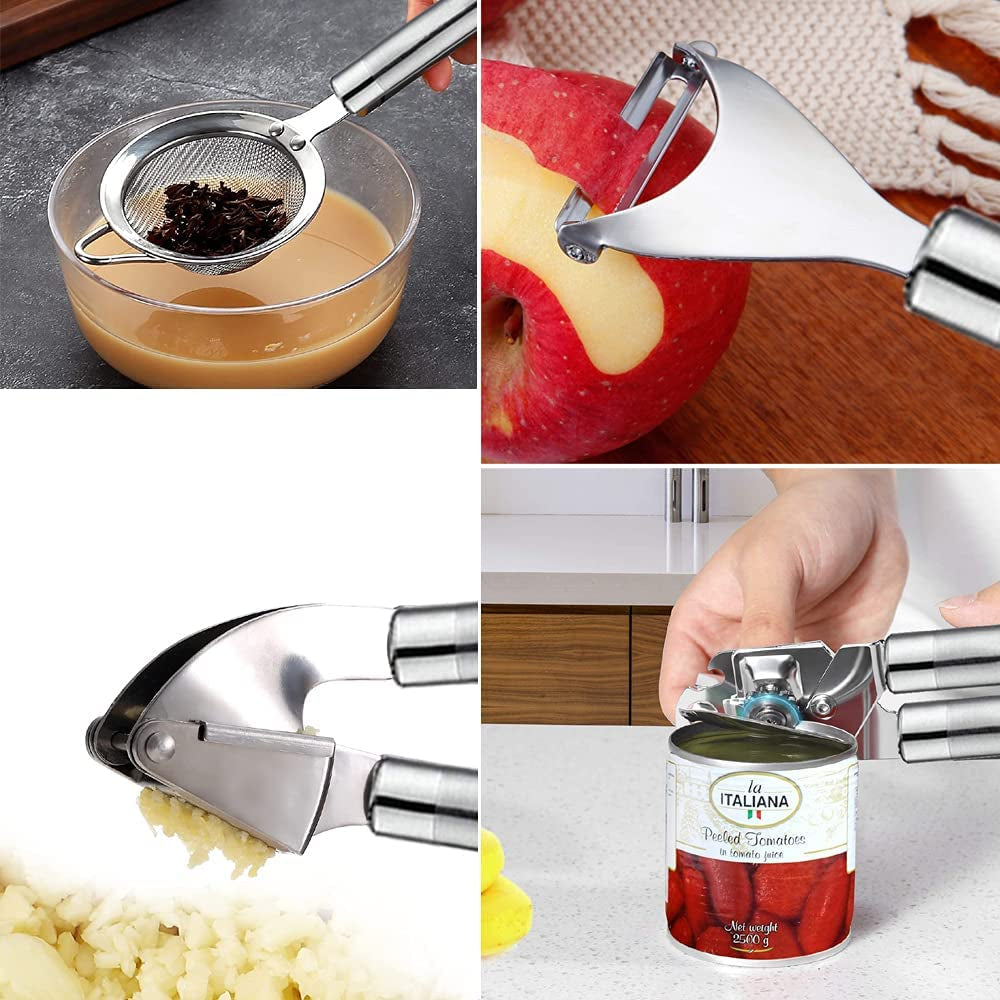 Ultimate Kitchen Utensils Set- 35 Pcs Cooking Utensils & Kitchen Gadgets Tools Set for Nonstick Cookware 7