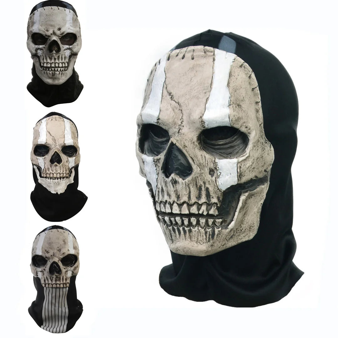 Unisex Halloween Horror Ghost Skull Mask Call of Duty MW2 Latex Headgear Helmet Cosplay Perform Party Masquerade Prop Cosplay 0