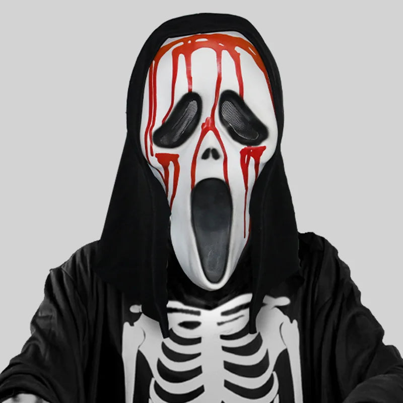 Unisex Halloween Horror Ghost Skull Mask Call of Duty MW2 Latex Headgear Helmet Cosplay Perform Party Masquerade Prop Cosplay 10