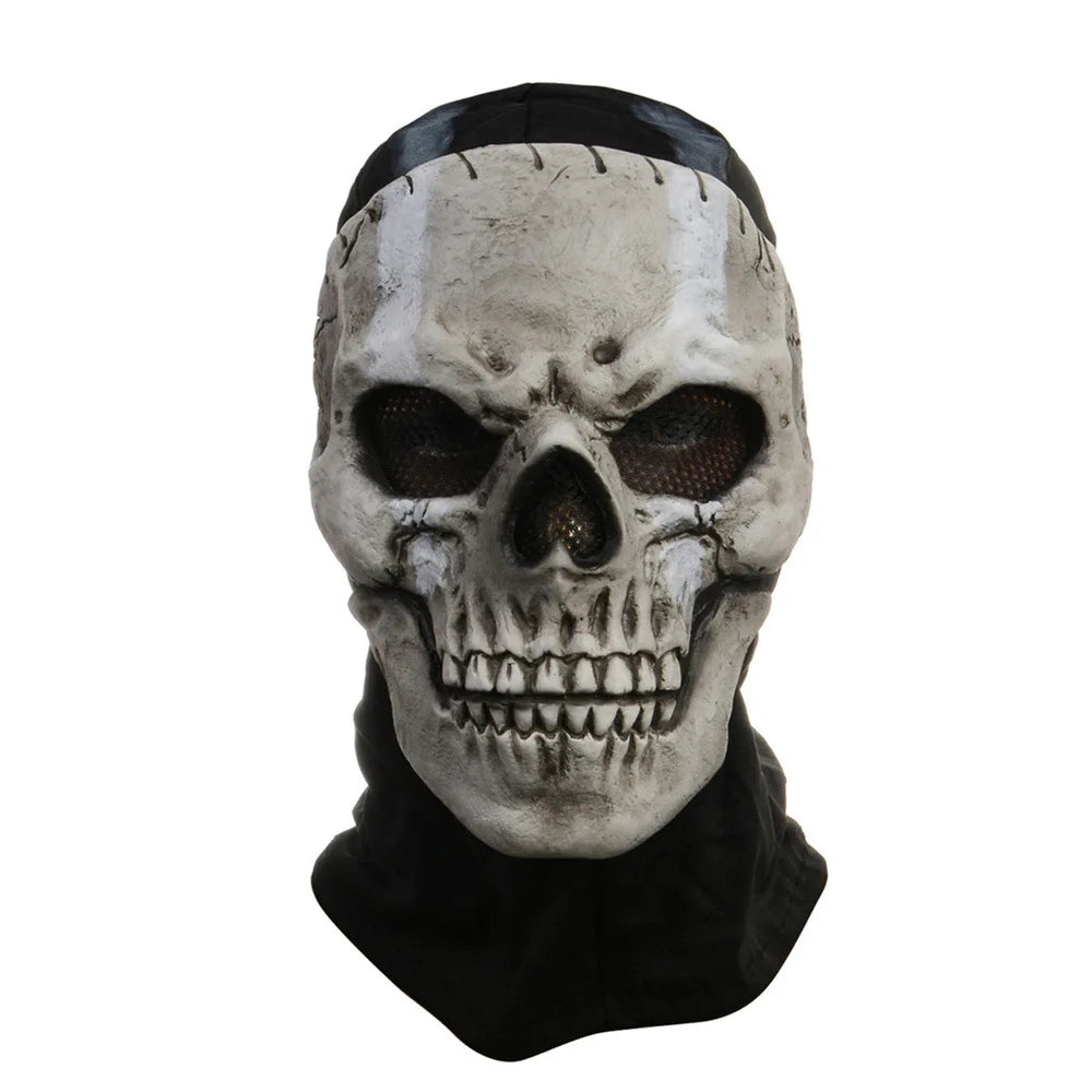 Unisex Halloween Horror Ghost Skull Mask Call of Duty MW2 Latex Headgear Helmet Cosplay Perform Party Masquerade Prop Cosplay 6