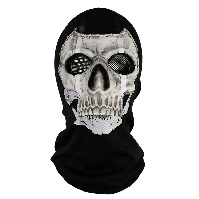 Unisex Halloween Horror Ghost Skull Mask Call of Duty MW2 Latex Headgear Helmet Cosplay Perform Party Masquerade Prop Cosplay 7