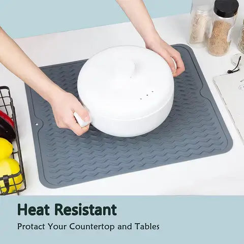 Royallure Nordic Color Dish Drying Mat – Insulated, Mildew-Resistant, Non-Slip Counter Protector
