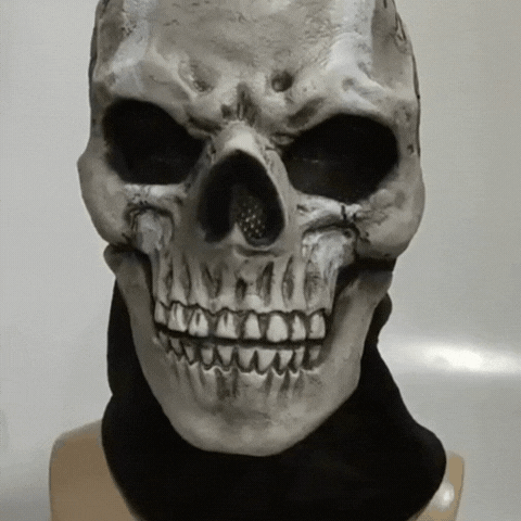 RoyaleGlow Halloween Ghost Skull Mask Latex Headgear Cosplay Party Costume