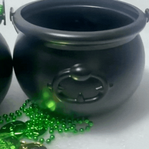 Lumora Large Halloween Witch Cauldron Prop Table Centerpiece Candy Holder Decor