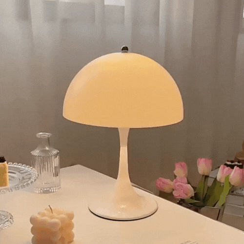 RoyaleGlow Retro Danish Table Lamp/ Floor Lamp - Iconic Mushroom Design for Modern Spaces