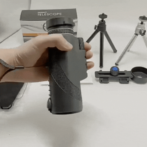 Royallure Portable HD Monocular Telescope with Smartphone Holder and Tripod