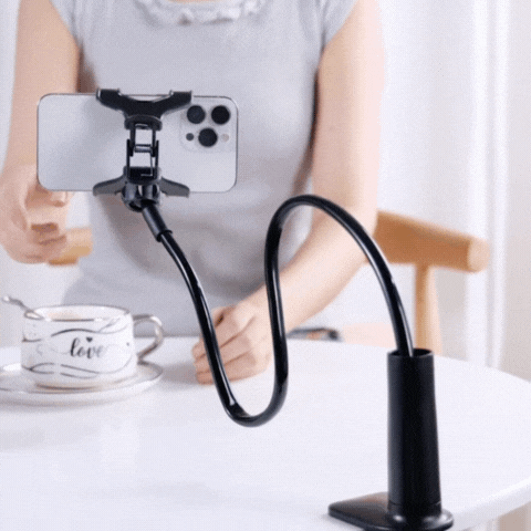 Lumora 360° Rotating Tablet & Phone Stand – Flexible Spiral Base for Bedside Use