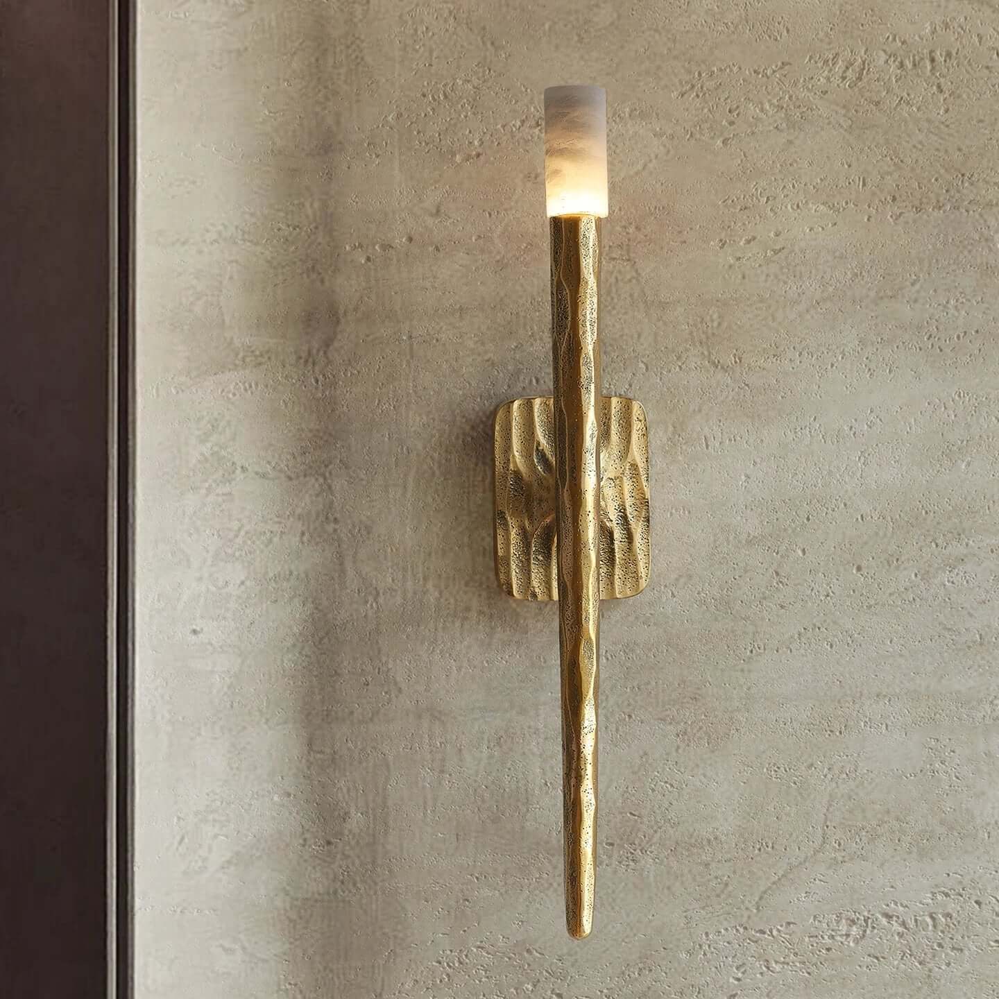 Valen™ Forged Brass & Marble Wall Sconce 2