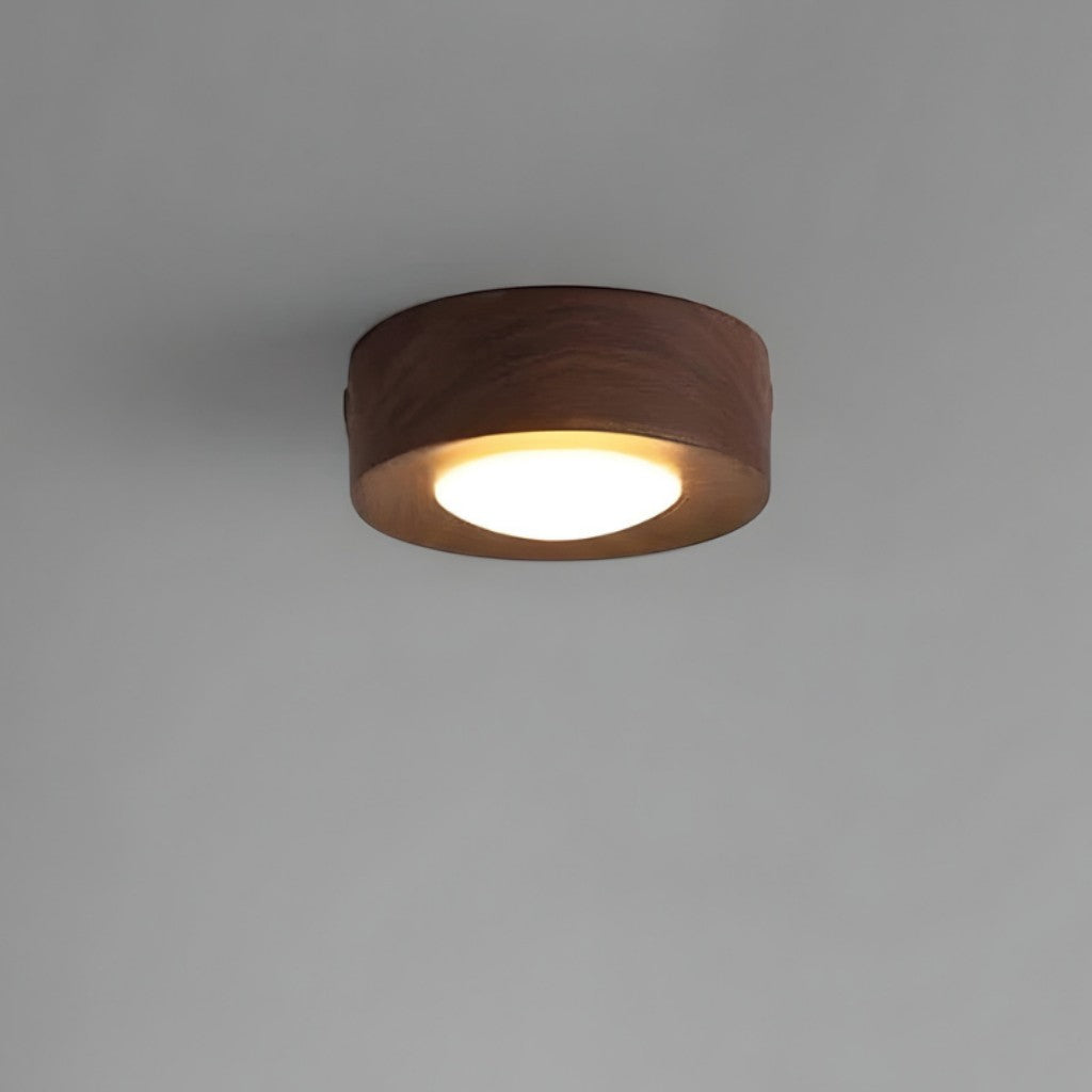 Walnut Wood LED Ceiling Spotlight 9