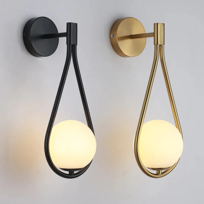 Royallure Modern LED Wall Lamp USB Rechargeable with Remote, Dimmable Nordic Light