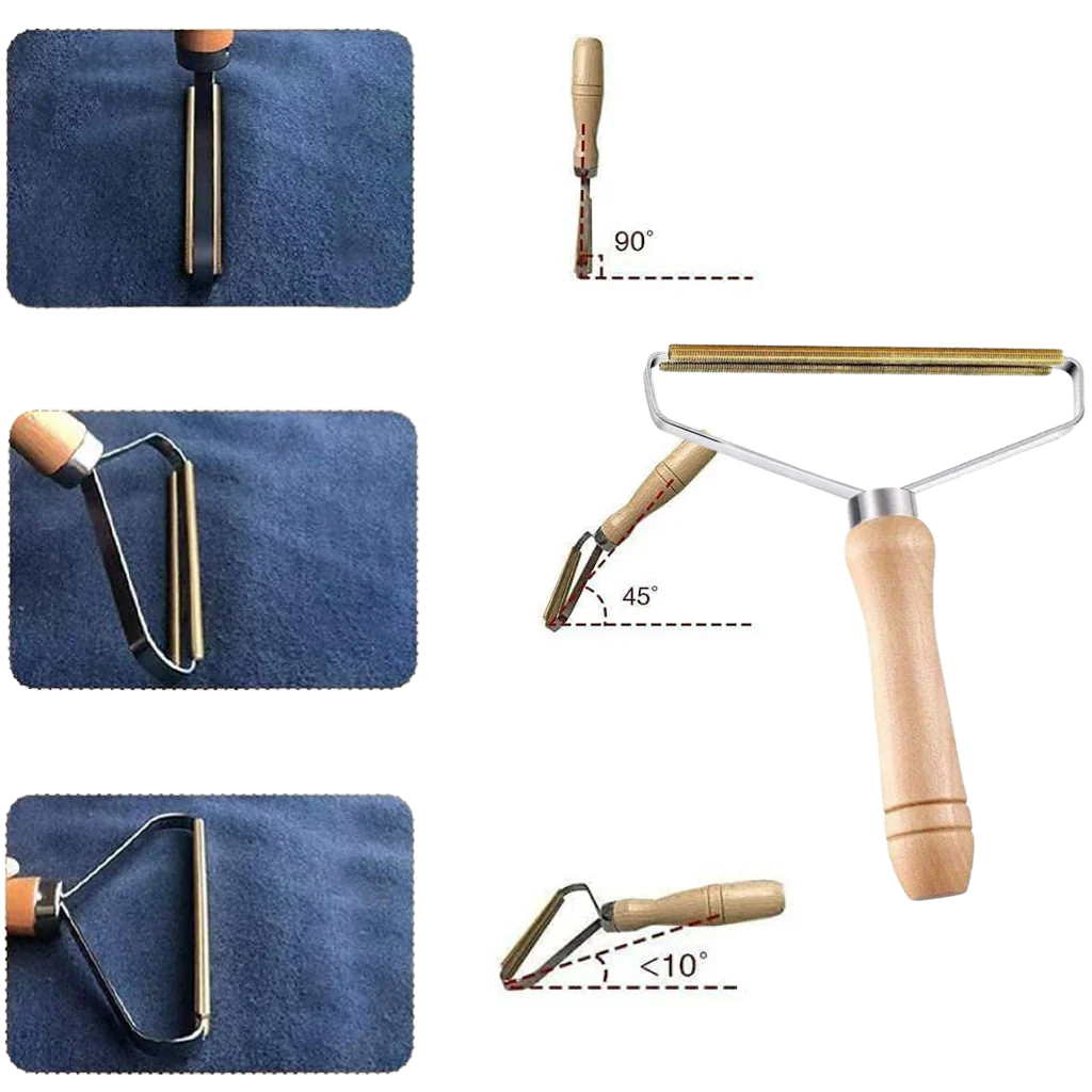 RoyaleGlow Wooden Pet Hair Remover - Eco-Friendly Lint Tool