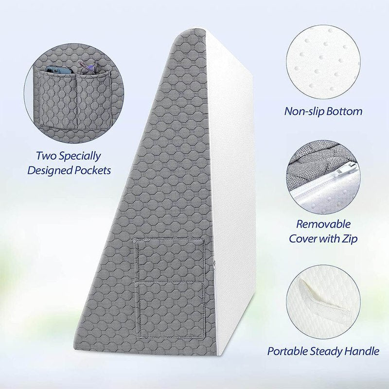 RoyaleGlow Wedge Acid Reflux Cushion for Comfort Relief
