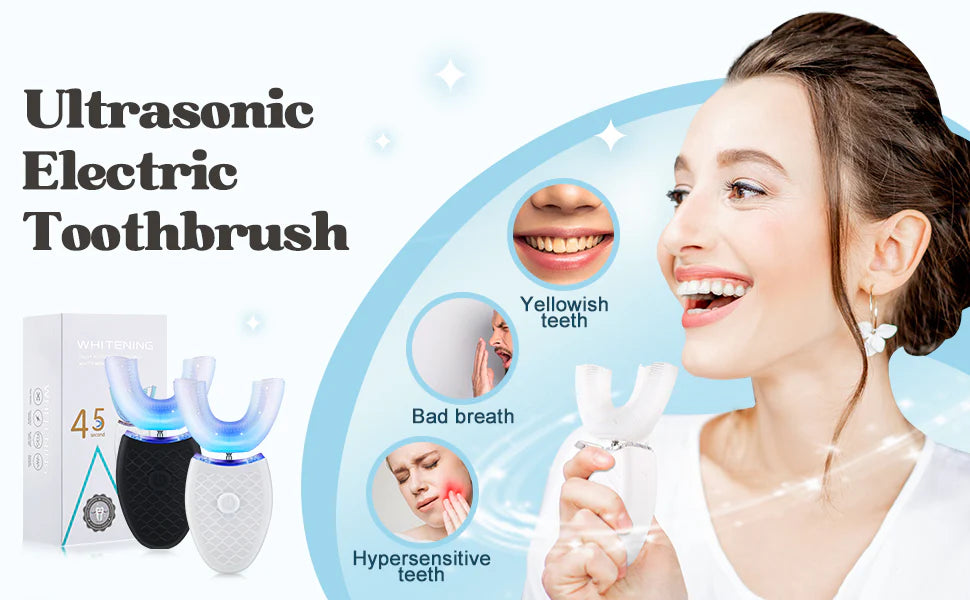 Luxora U Shaped Toothbrush with Ultrasonic Cleaning Technology