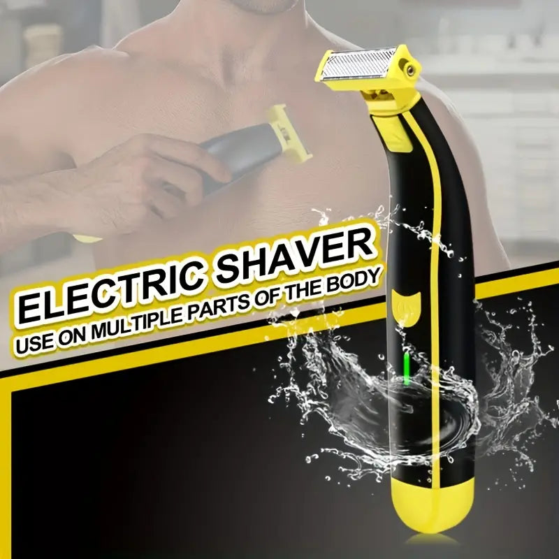 RoyaleGlow Men's Rechargeable Wet And Dry Electric Shaver And Trimmer