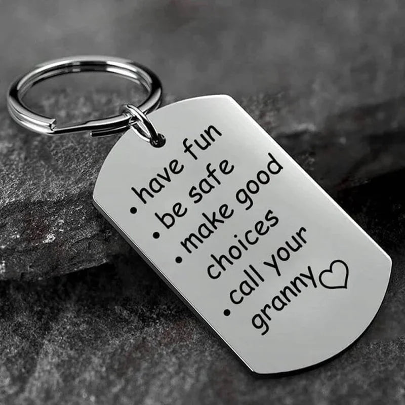RoyaleGlow Reminder to Do Things Stainless Steel Keychain Warm Gift