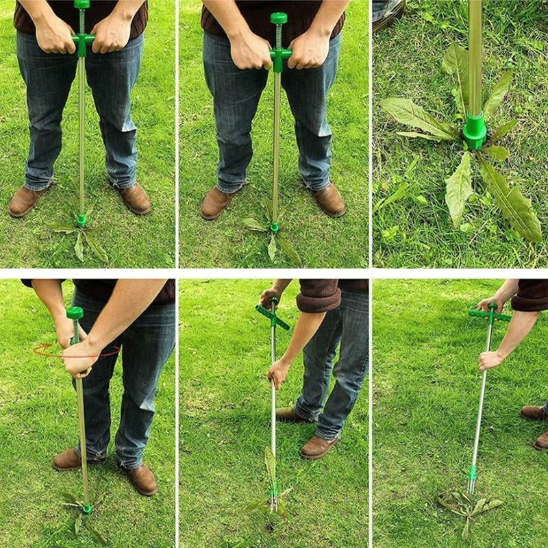 Royaleva Long Handle Standing Weed Puller for Easy Weeding