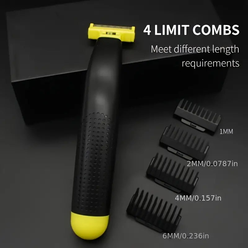 RoyaleGlow Men's Rechargeable Wet And Dry Electric Shaver And Trimmer