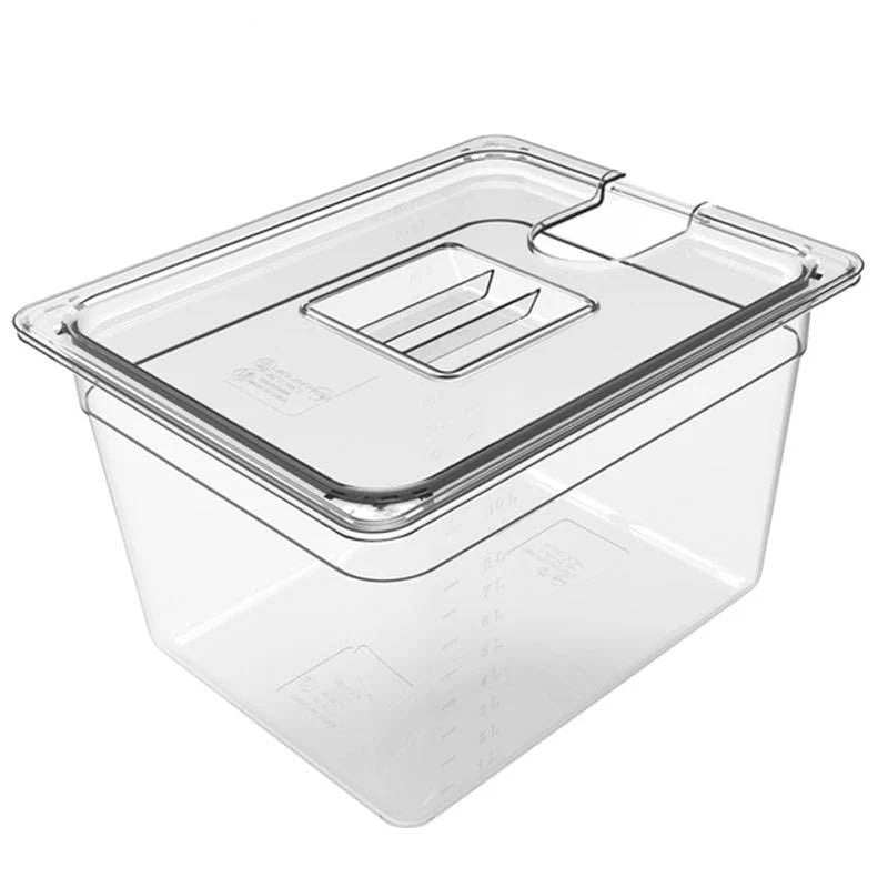 RoyaleGlow Sous Vide Container with Fitted Lid and Scale