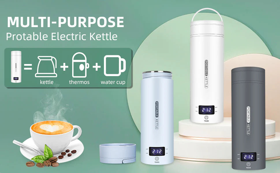 Luxora Portable Electric Travel Kettle for Hot Drinks