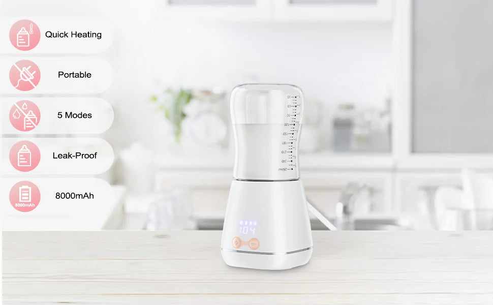 Luxora Baby Portable Bottle Warmer for On-the-Go Feeding