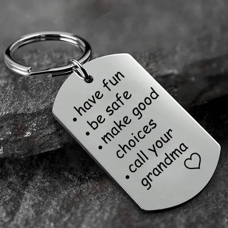 RoyaleGlow Reminder to Do Things Stainless Steel Keychain Warm Gift