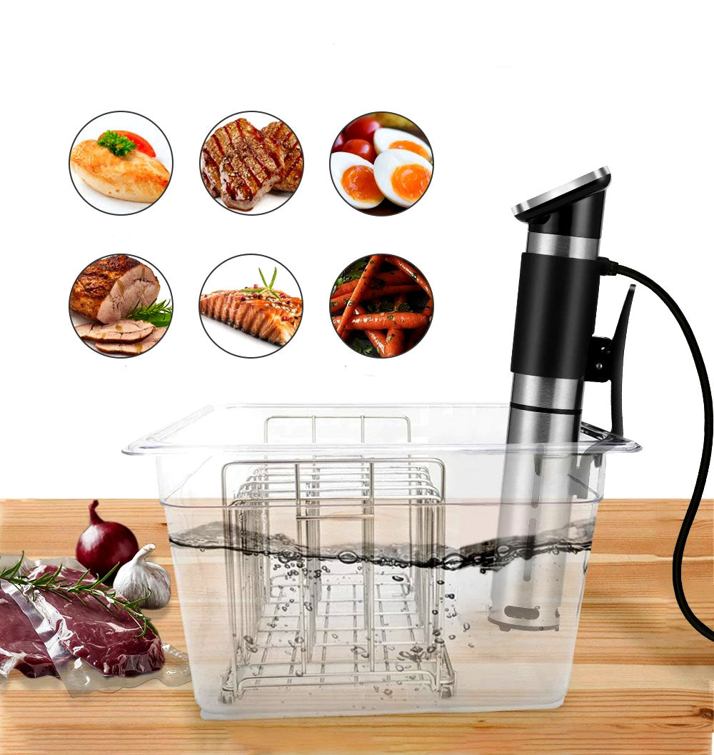 RoyaleGlow Sous Vide Container with Fitted Lid and Scale