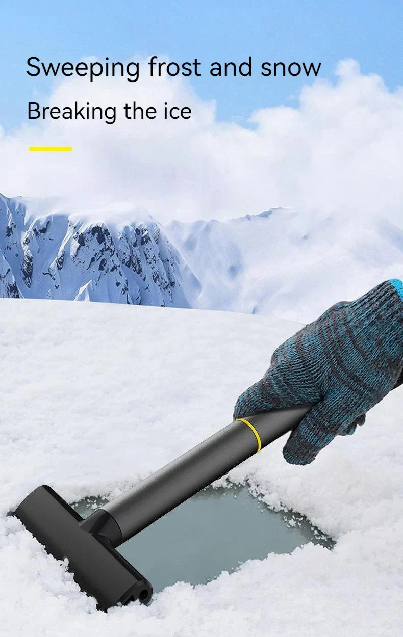 Royaleva Ice Scraper For Car With Dual-Action Snow Tool