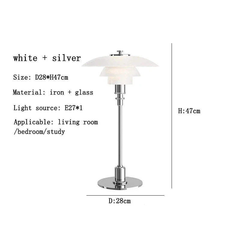RoyaleGlow Aimon Desk Lamp with Art Deco Design