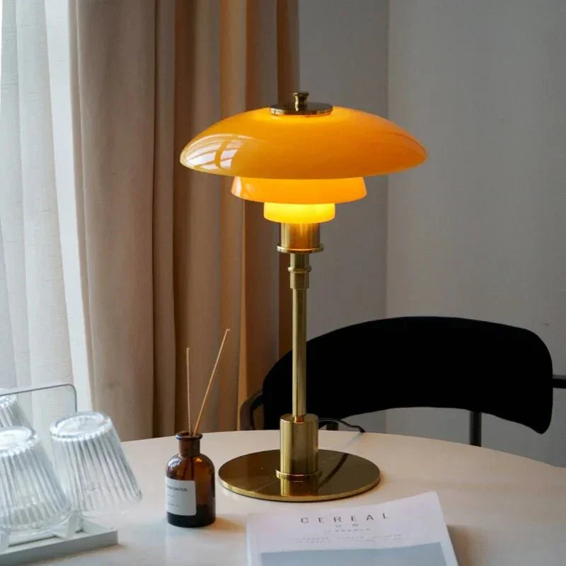 RoyaleGlow Aimon Desk Lamp with Art Deco Design