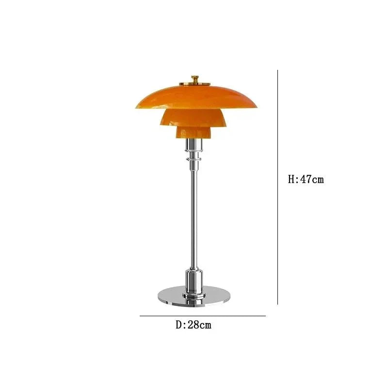 RoyaleGlow Aimon Desk Lamp with Art Deco Design
