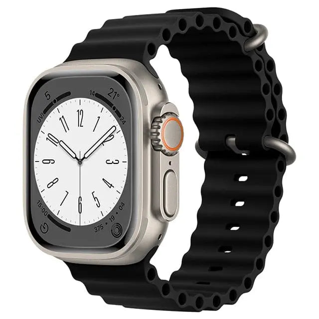 RoyaleGlow Waterproof Apple Watch Compatible Band – Secure Fit for Sports & Swimming