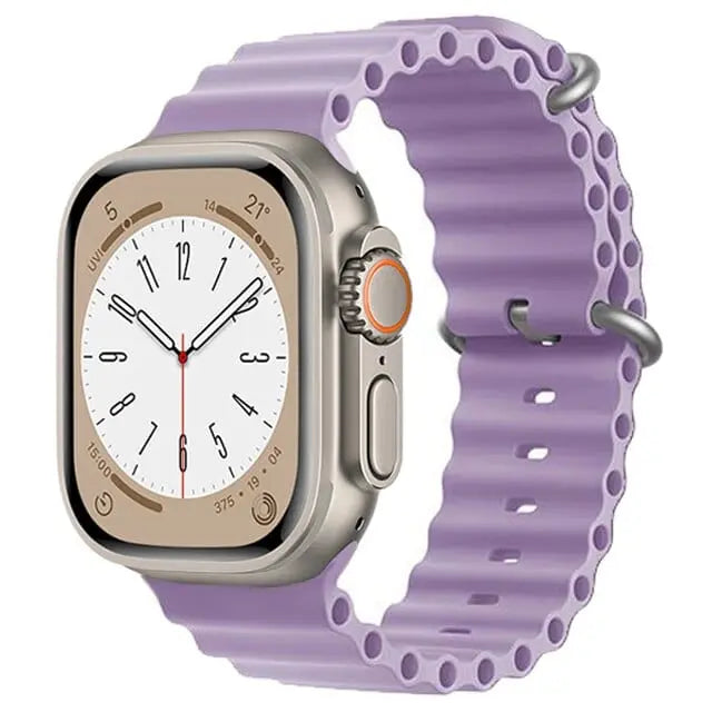 RoyaleGlow Waterproof Apple Watch Compatible Band – Secure Fit for Sports & Swimming