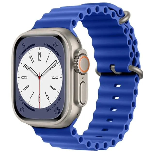 RoyaleGlow Waterproof Apple Watch Compatible Band – Secure Fit for Sports & Swimming