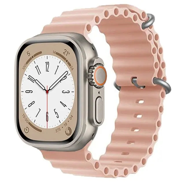 RoyaleGlow Waterproof Apple Watch Compatible Band – Secure Fit for Sports & Swimming