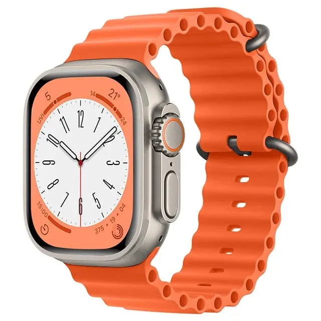 RoyaleGlow Waterproof Apple Watch Compatible Band – Secure Fit for Sports & Swimming
