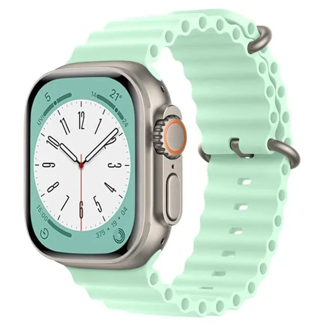 RoyaleGlow Waterproof Apple Watch Compatible Band – Secure Fit for Sports & Swimming