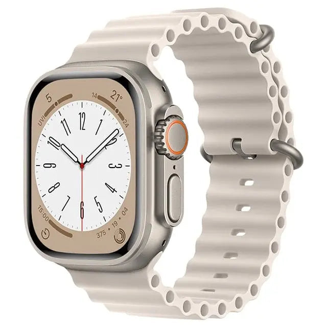 RoyaleGlow Waterproof Apple Watch Compatible Band – Secure Fit for Sports & Swimming