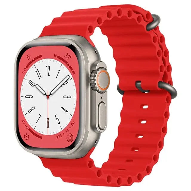 RoyaleGlow Waterproof Apple Watch Compatible Band – Secure Fit for Sports & Swimming