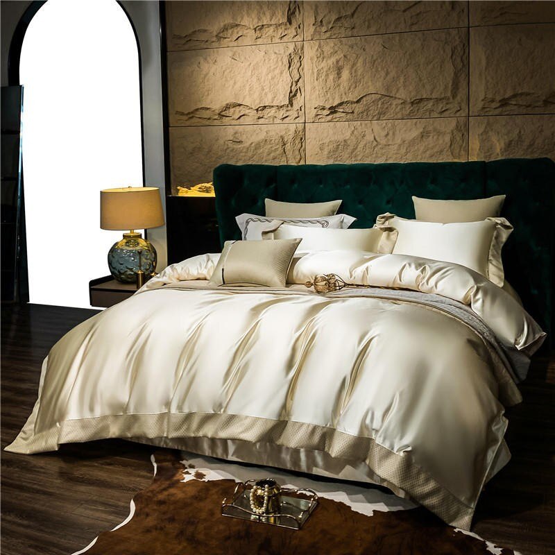 RoyaleGlow Artisan Luxury Duvet Cover Set Egyptian Cotton 1200 TC