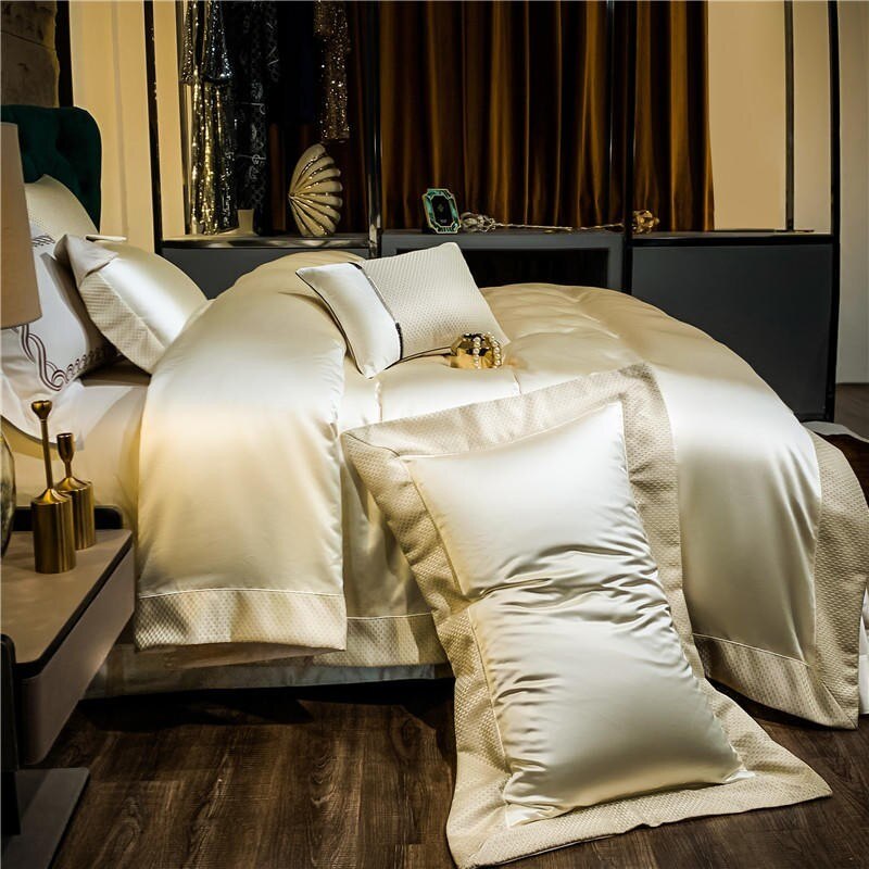 RoyaleGlow Artisan Luxury Duvet Cover Set Egyptian Cotton 1200 TC