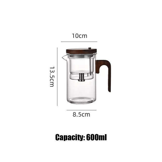 RoyaleGlow Artisan Tea Infuser with Push-Button Release