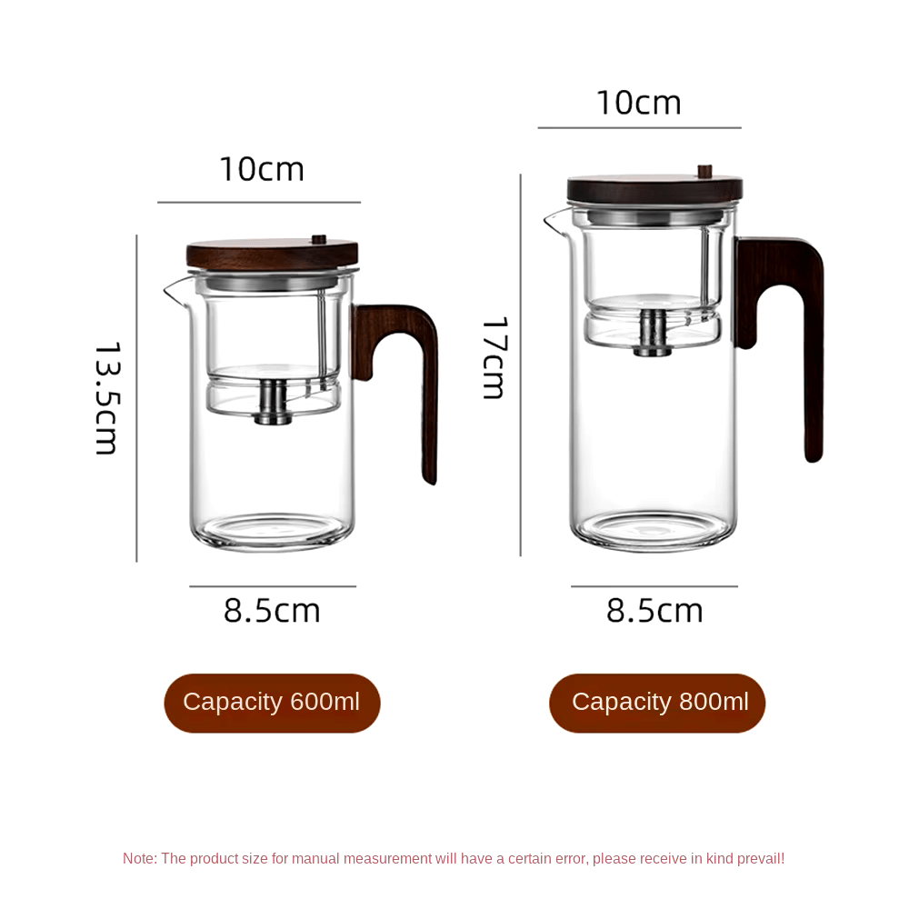 RoyaleGlow Artisan Tea Infuser with Push-Button Release