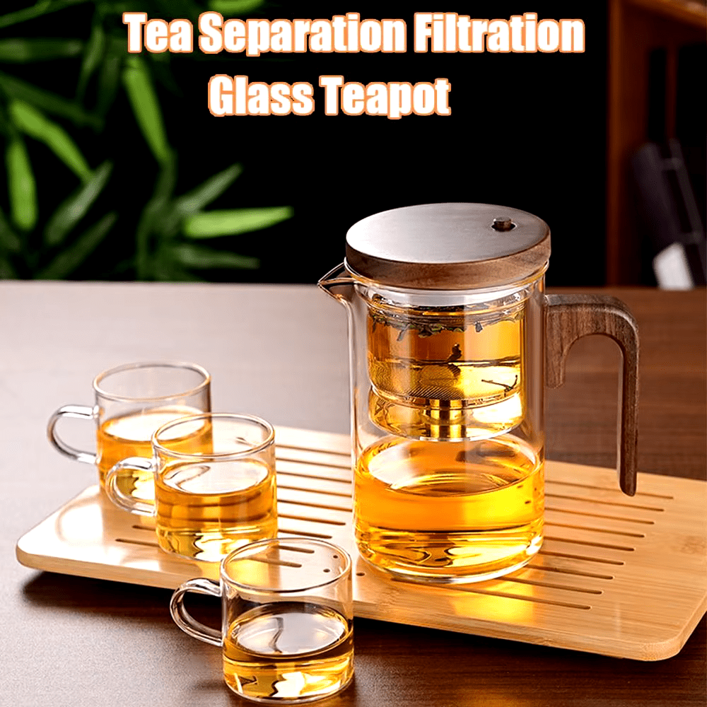 RoyaleGlow Artisan Tea Infuser with Push-Button Release