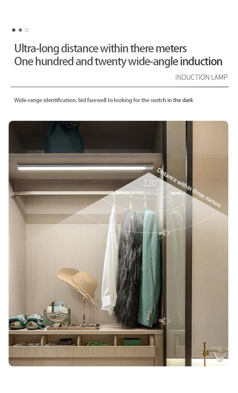 RoyaleGlow Motion Sensor Closet Cabinet Light - Slim Design